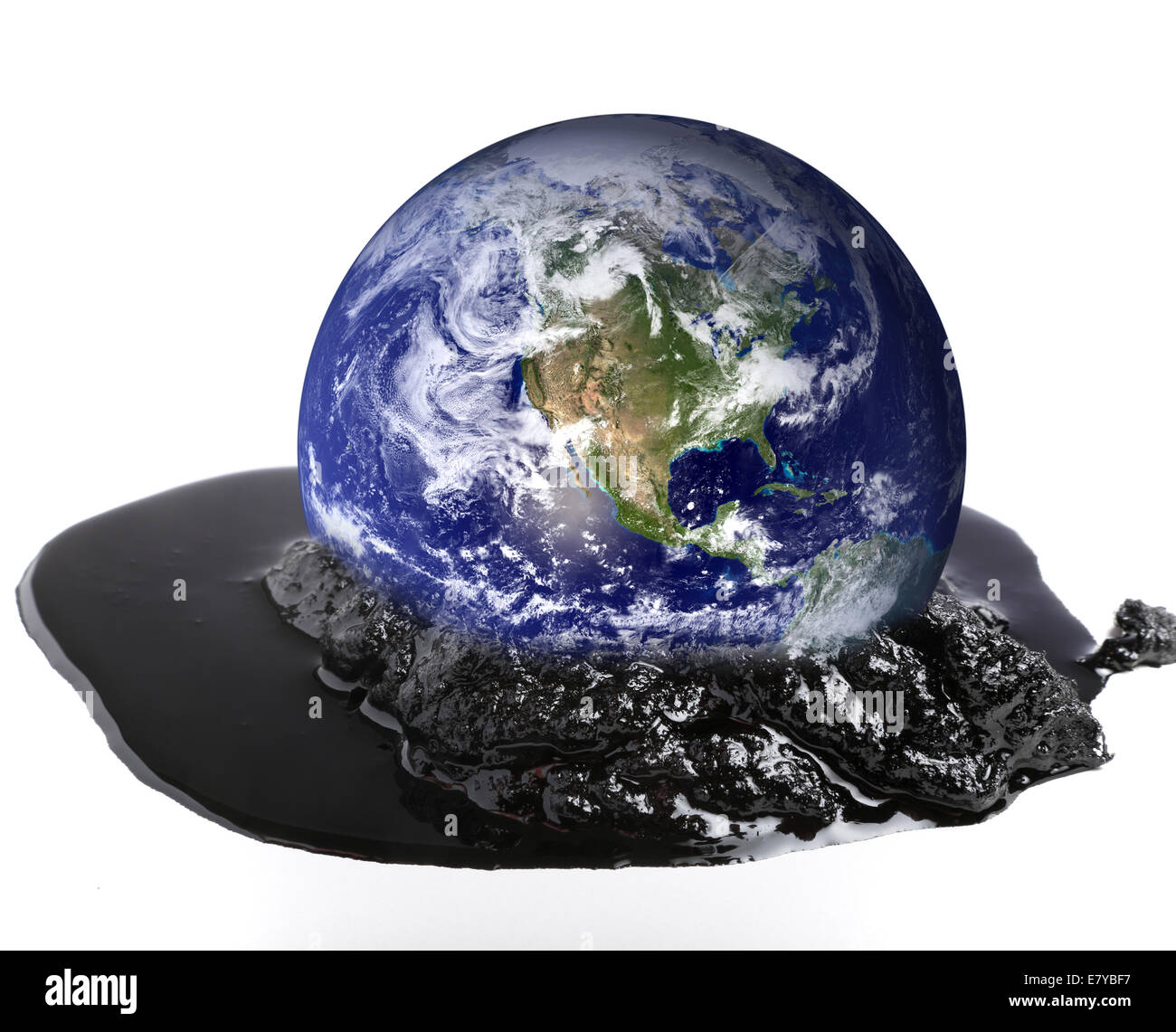 Melting Earth. Stock Photo