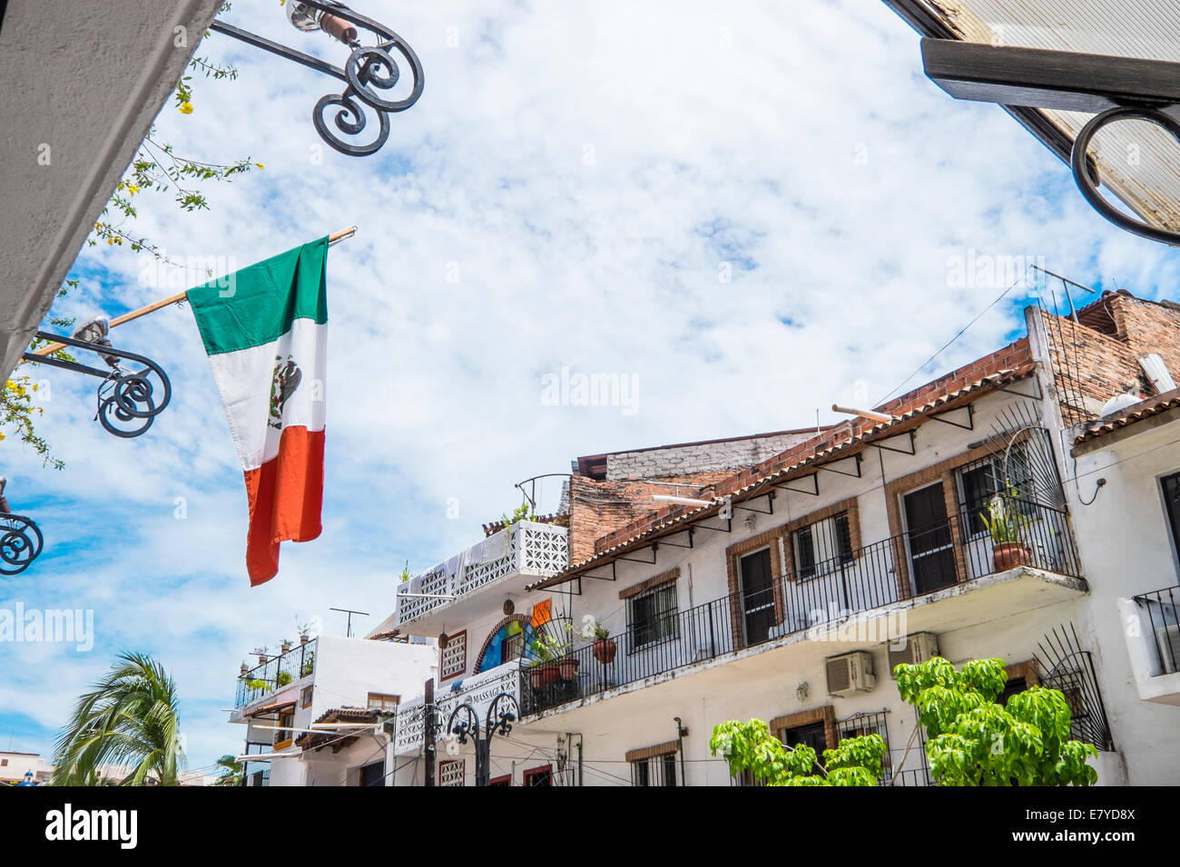 Romantic Zone, Downtown Puerto Vallarta, Jalisco, Mexico Stock Photo