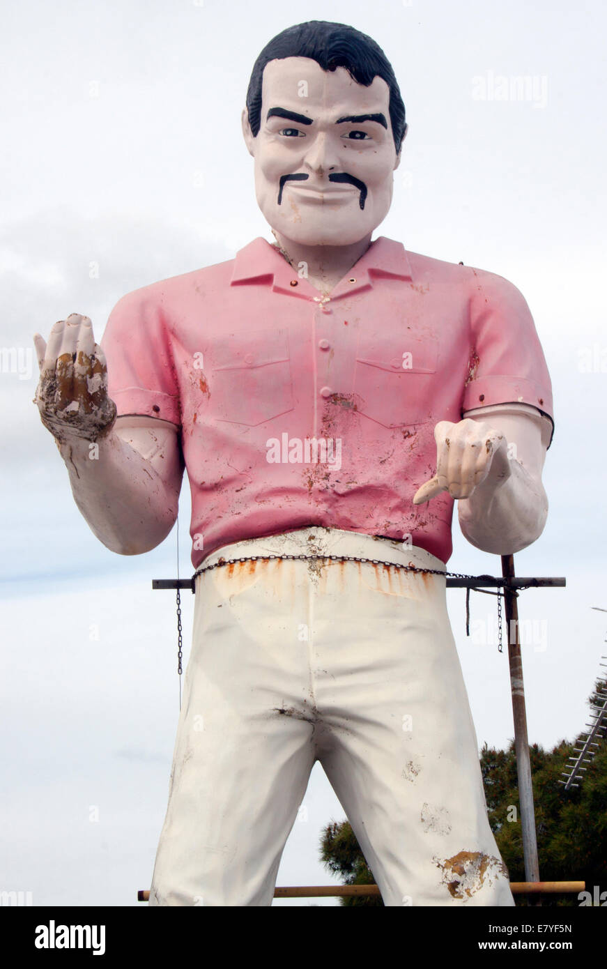 Muffler Man in Fresno California Stock Photo Alamy