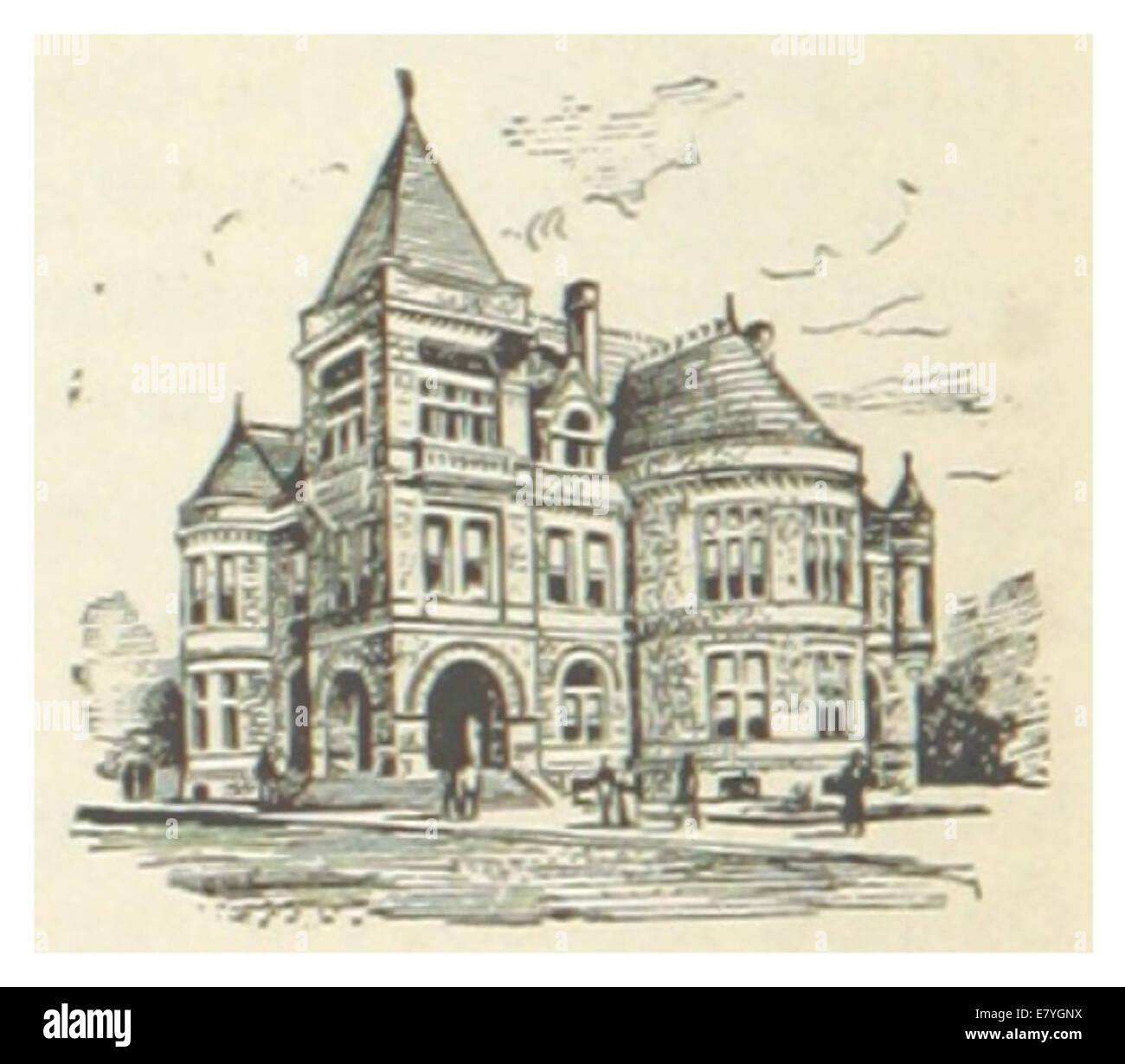 USVT(1891) p846 MONTPELIER, POST OFFICE Stock Photo Alamy