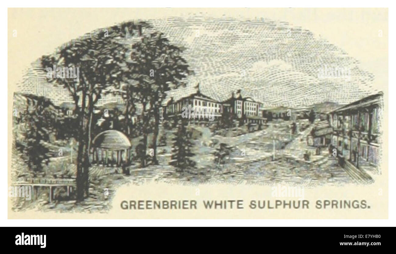 Map of white sulphur springs Cut Out Stock Images & Pictures Alamy