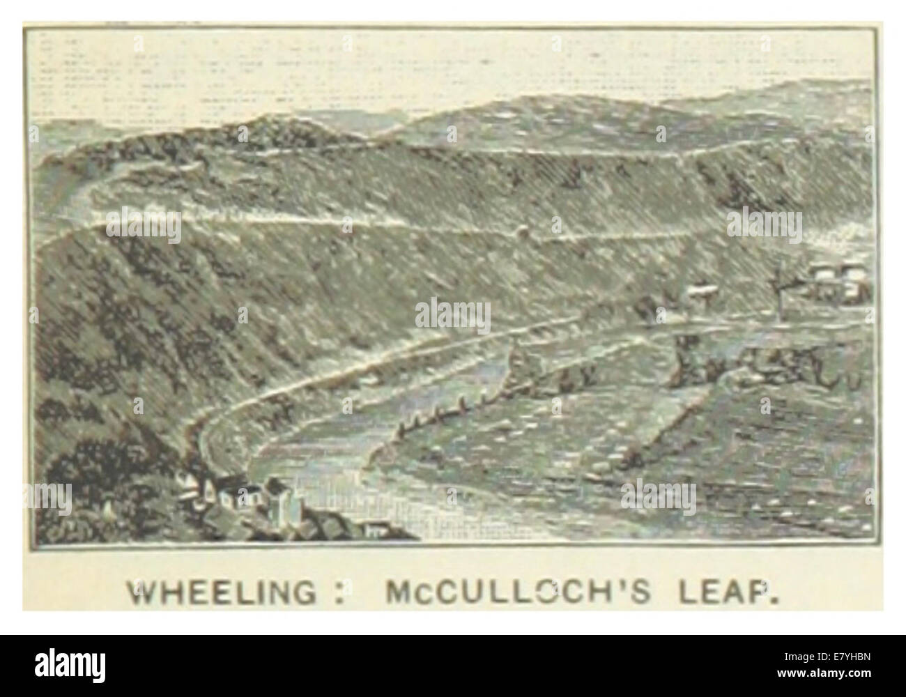 USWV(1891) p885 WHEELING, MCCULLOCH'S LEAP Stock Photo Alamy