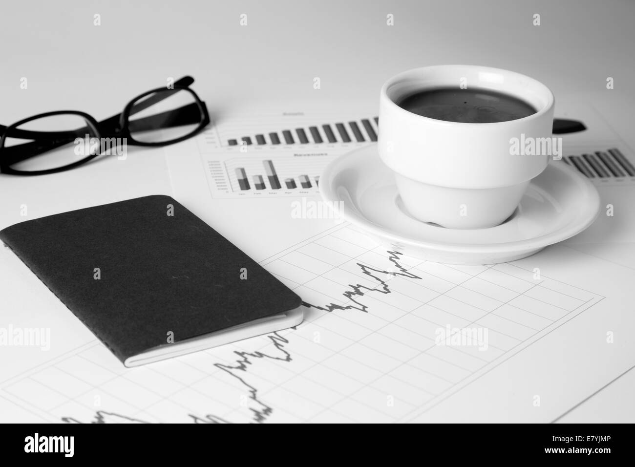 Revenue charts Black and White Stock Photos & Images - Alamy