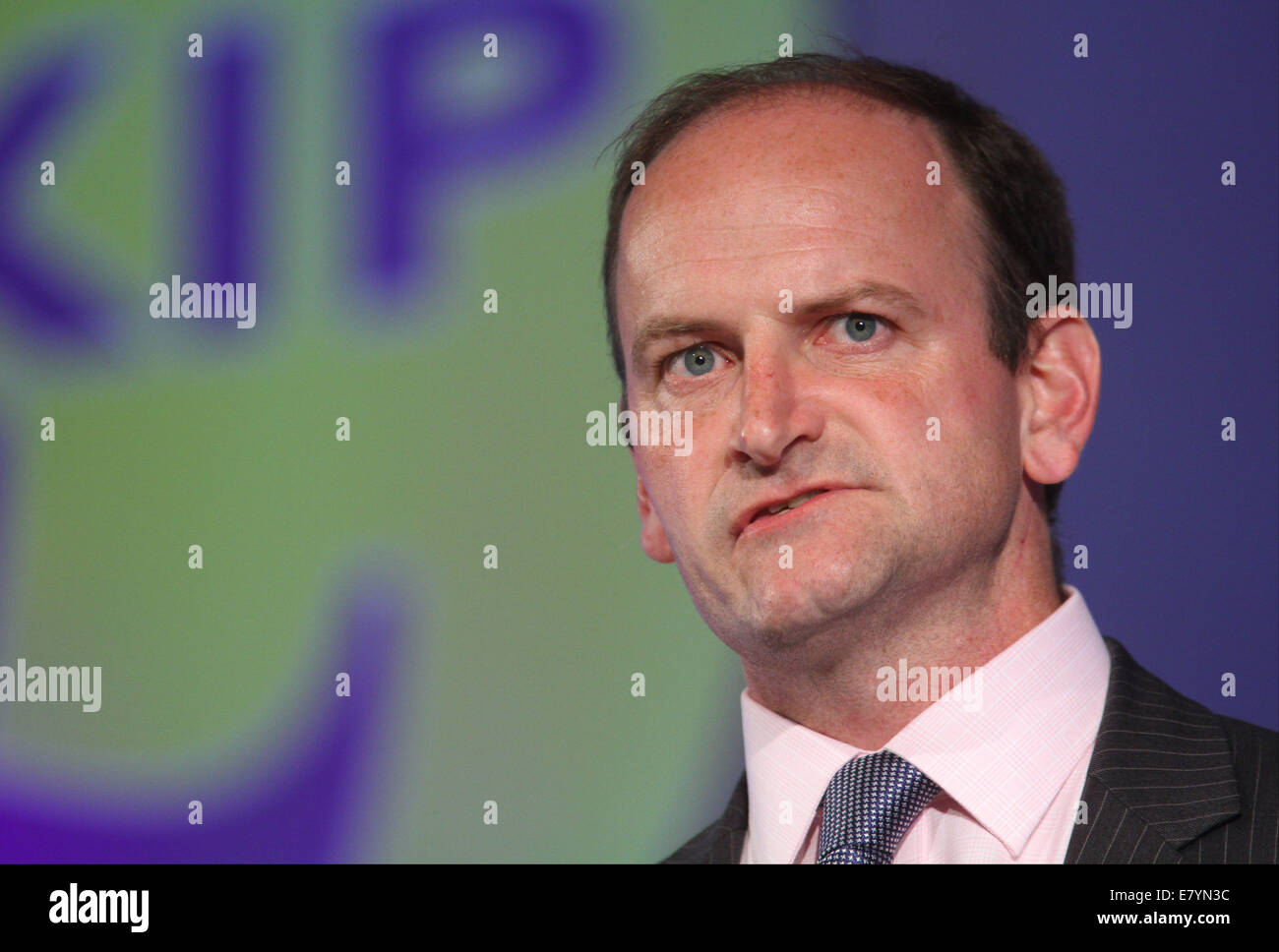 DOUGLAS CARSWELL UK INDEPENDENCE PARTY 26 September 2014 DONCASTER RACECOURSE DONCASTER YORKSHIRE ENGLAND Stock Photo