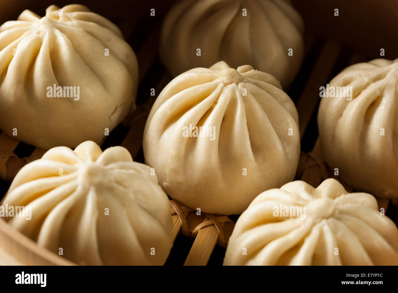 Steamed BBQ Pork Asian Buns Ready to Eat Stock Photo Alamy