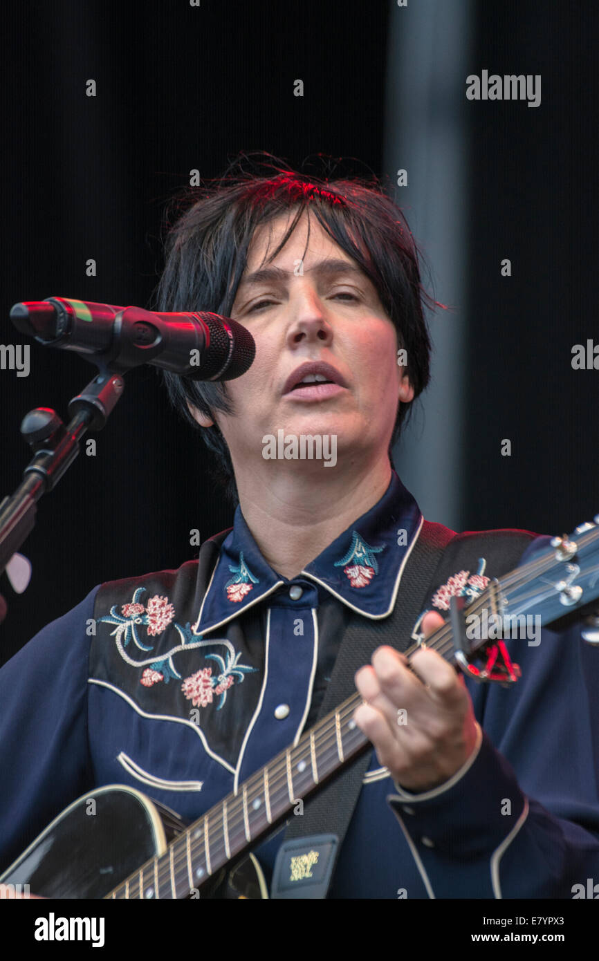 The popular 1990s group Texas singing in Gibraltar during the Gibraltar