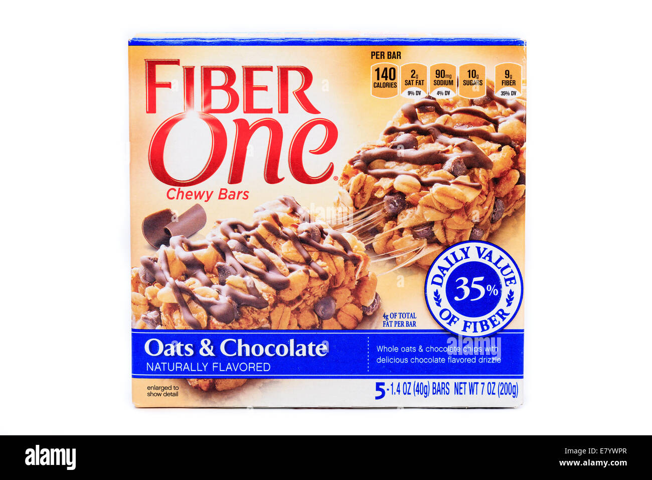 Fiber One brand Chewy Oats & Chocolate bars Stock Photo