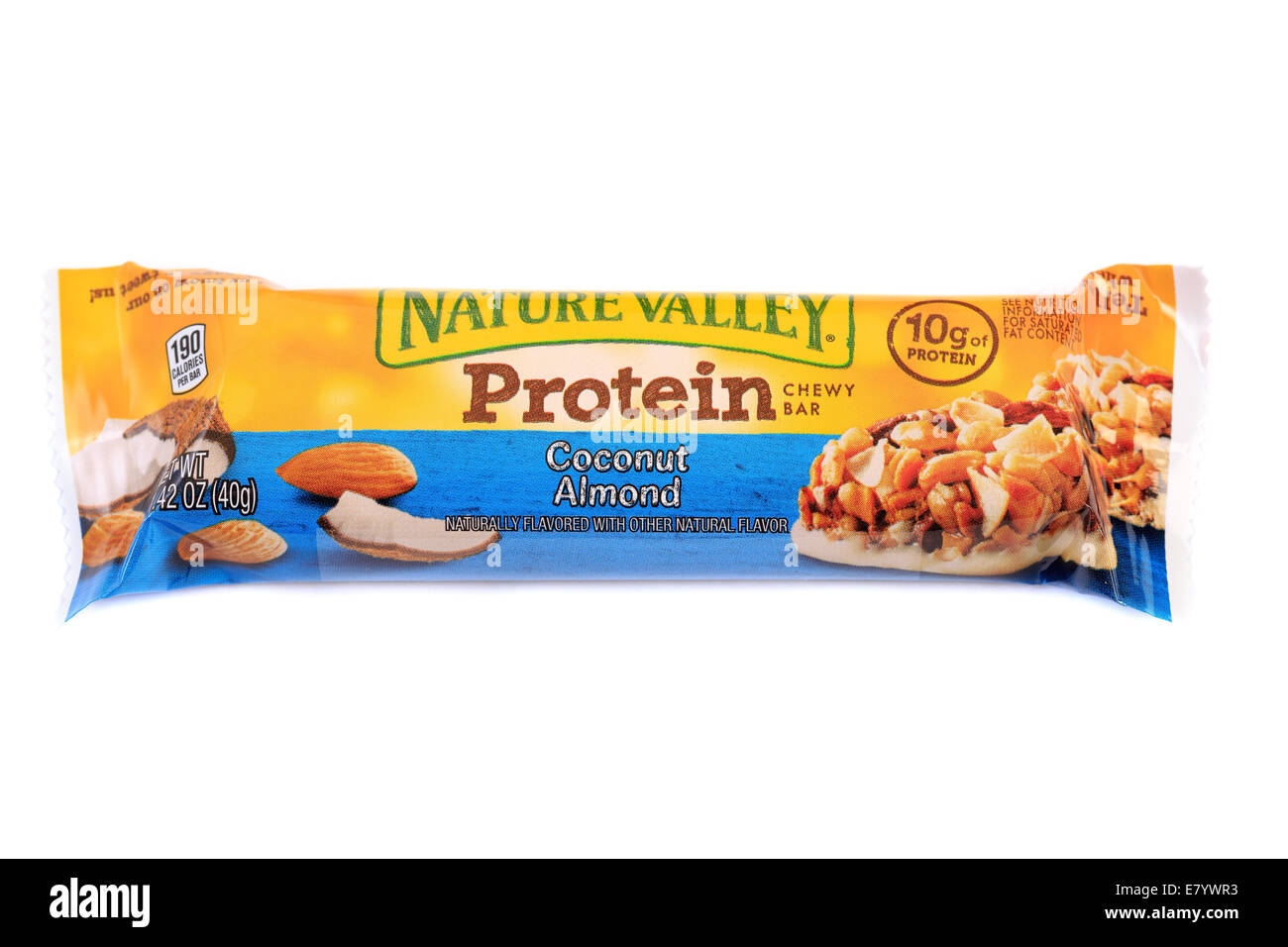 Nature Valley Coconut Almond Chewy Protein Bar Stock Photo