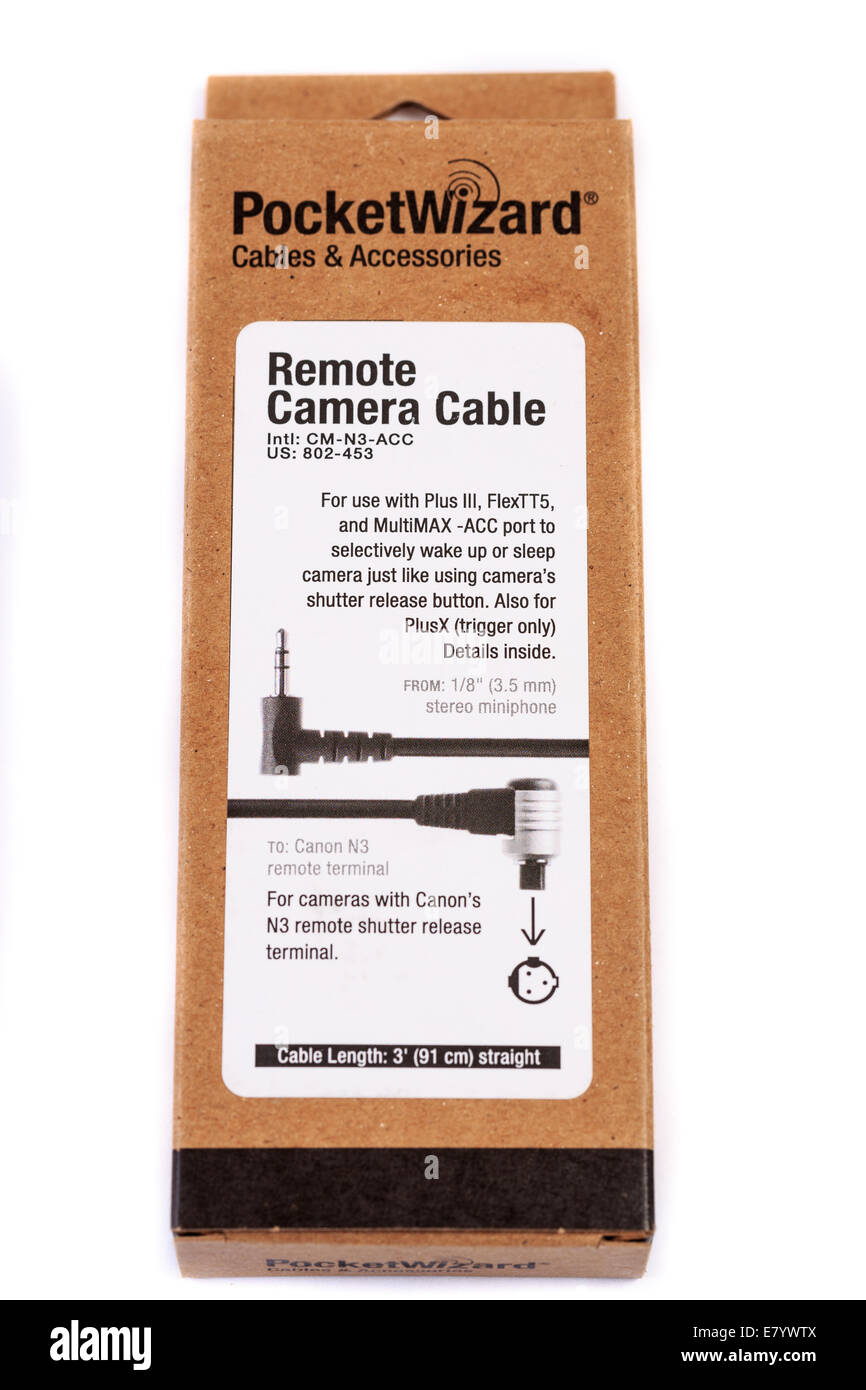 PocketWizard Remote Camera Cable Stock Photo Alamy