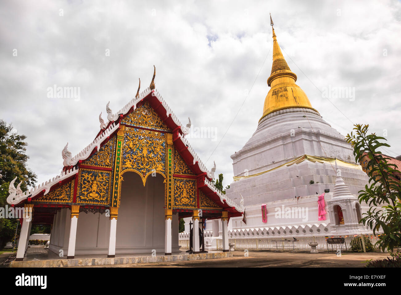Famous buddhist temple in Lampang Province, Thailand Stock Photo