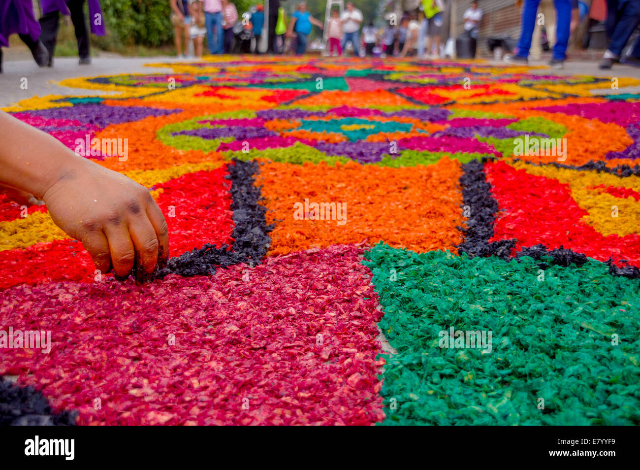 easter carpets in antigua guatemala Stock Photo Alamy