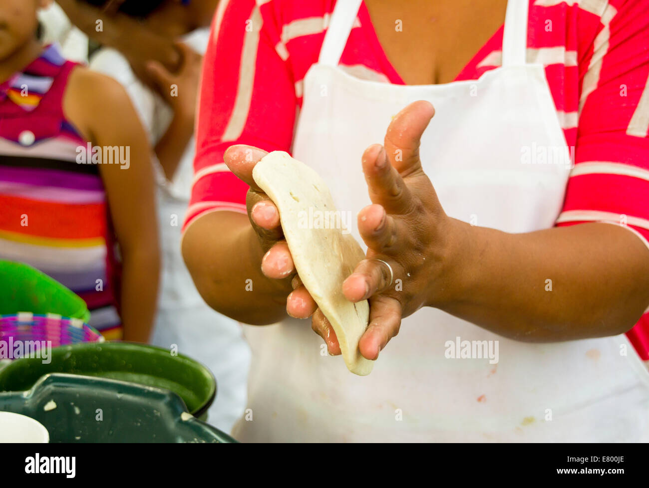 making typical tortillas from guatemala Stock Photo Alamy