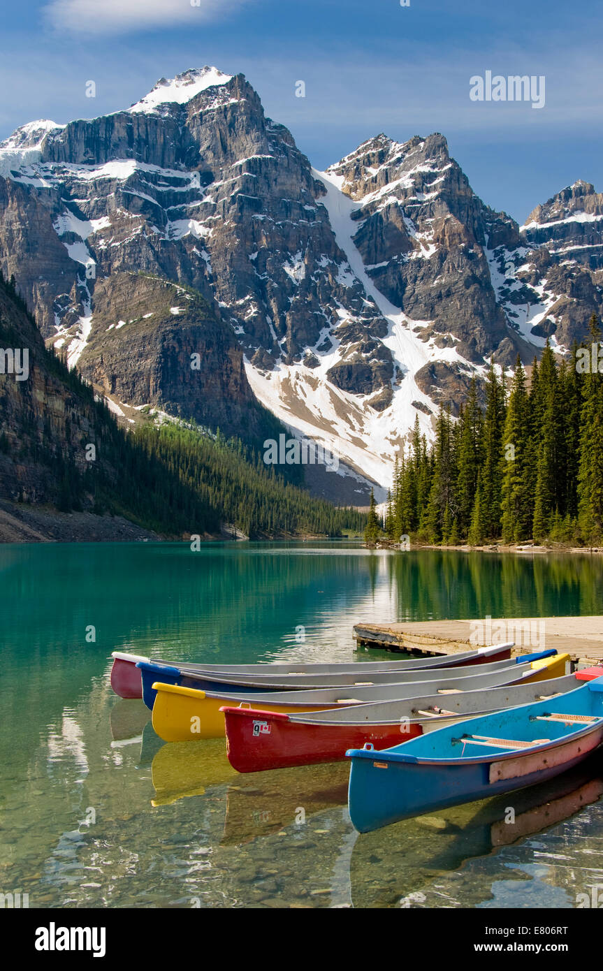 Moraine Lake Banff National Park Alberta Canada Stock Photo