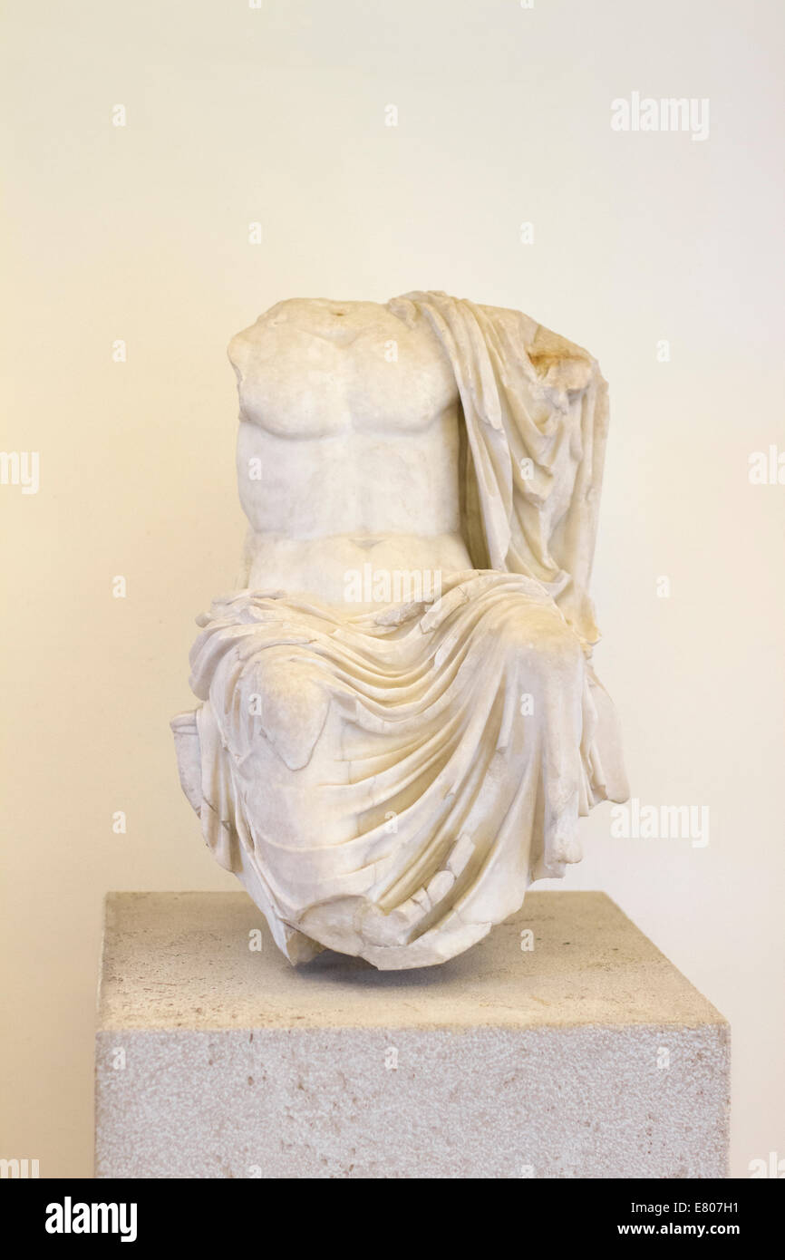 Statue of the seated Jupiter-Serapis Stock Photo