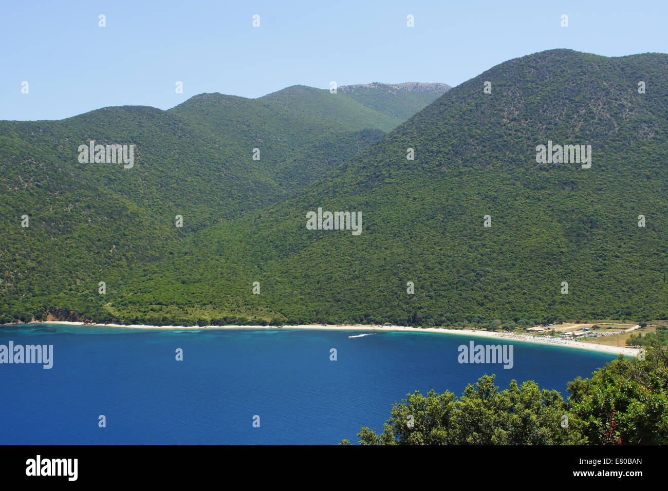 Coast Greek Island Mediterranean Sea Bay Beautiful Blue Clear Water Stock  Photo by ©bondarech 386988262