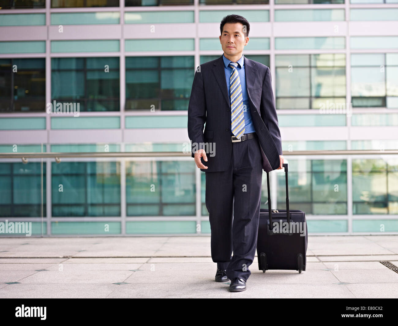 asian business traveler Stock Photo