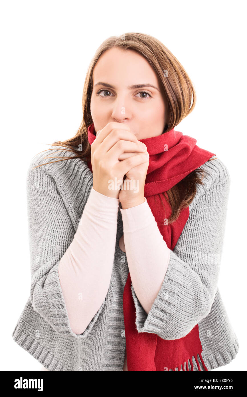 Shivering chilly cold isolated hires stock photography and images Alamy