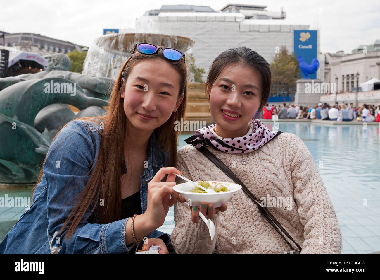 Japan Matsuri 2014 takes place in Trafalgar Square London Stock Photo