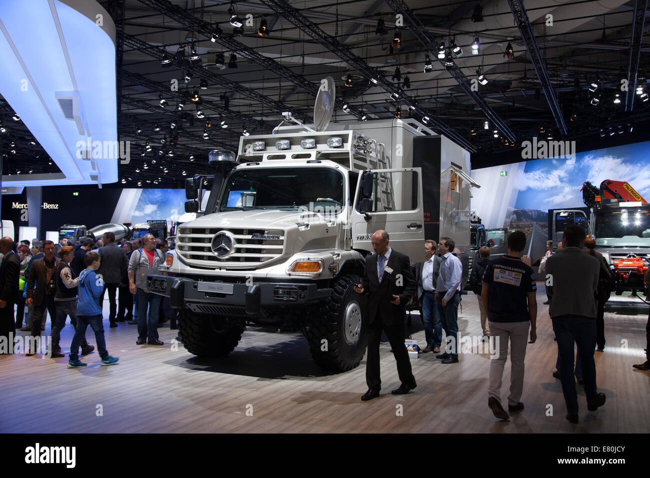Mercedes Benz Zetros 1833 at the 65th IAA Commercial Vehicles 2014 in Hannover, Germany Stock Photo