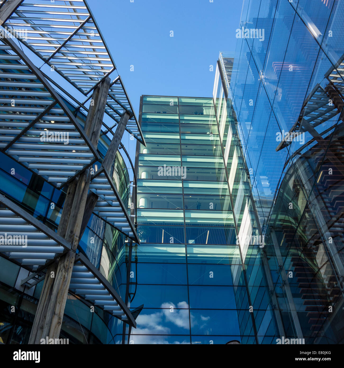 Modern Architecture River Thames Embankment  London Stock Photo