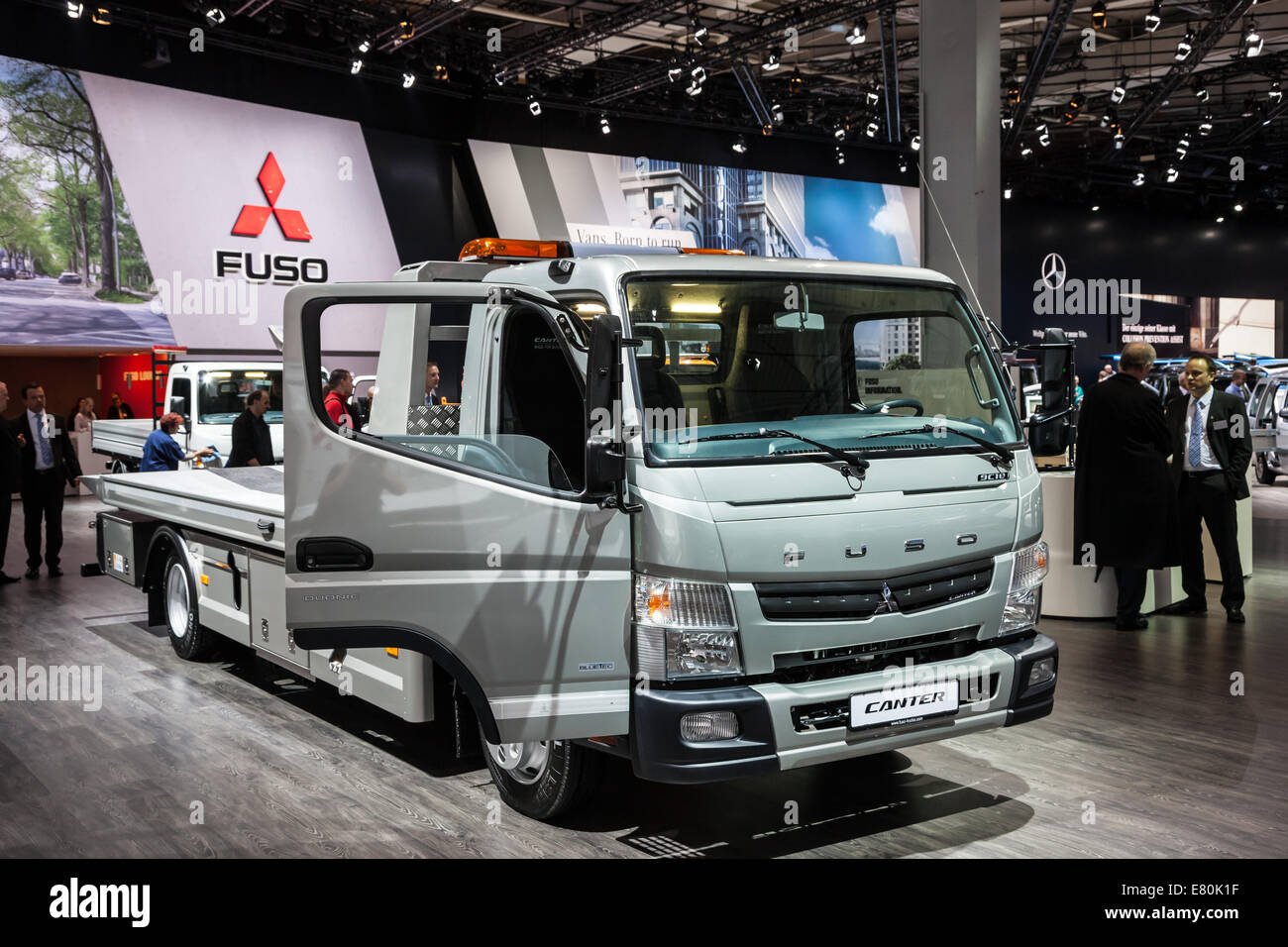 New Mitsubishi Fuso Canter at the 65th IAA Commercial Vehicles 2014 in Hannover, Germany Stock Photo