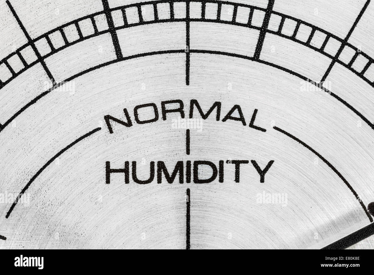 Humidity meter macro close up detail. Stock Photo