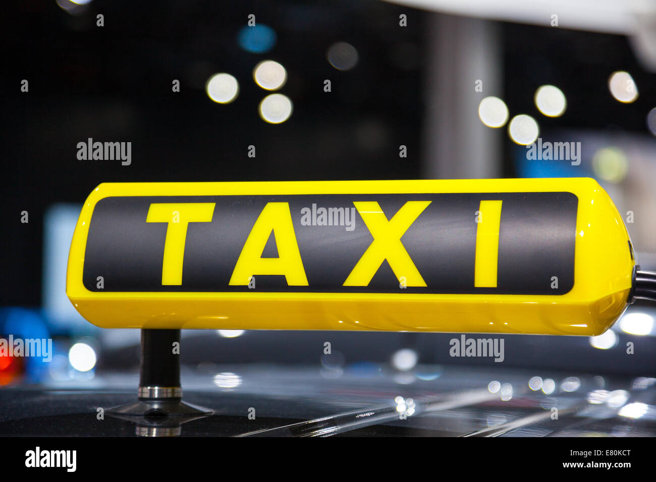 Taxi sign Stock Photo