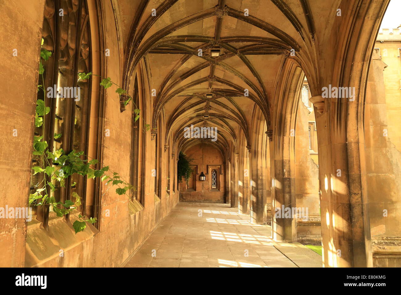 St John's College archway, University of Cambridge, UK Stock Photo