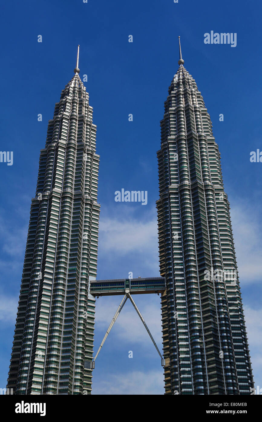 Petronas Twin Towers at KLCC in Kuala Lumpur, Malaysia Stock Photo