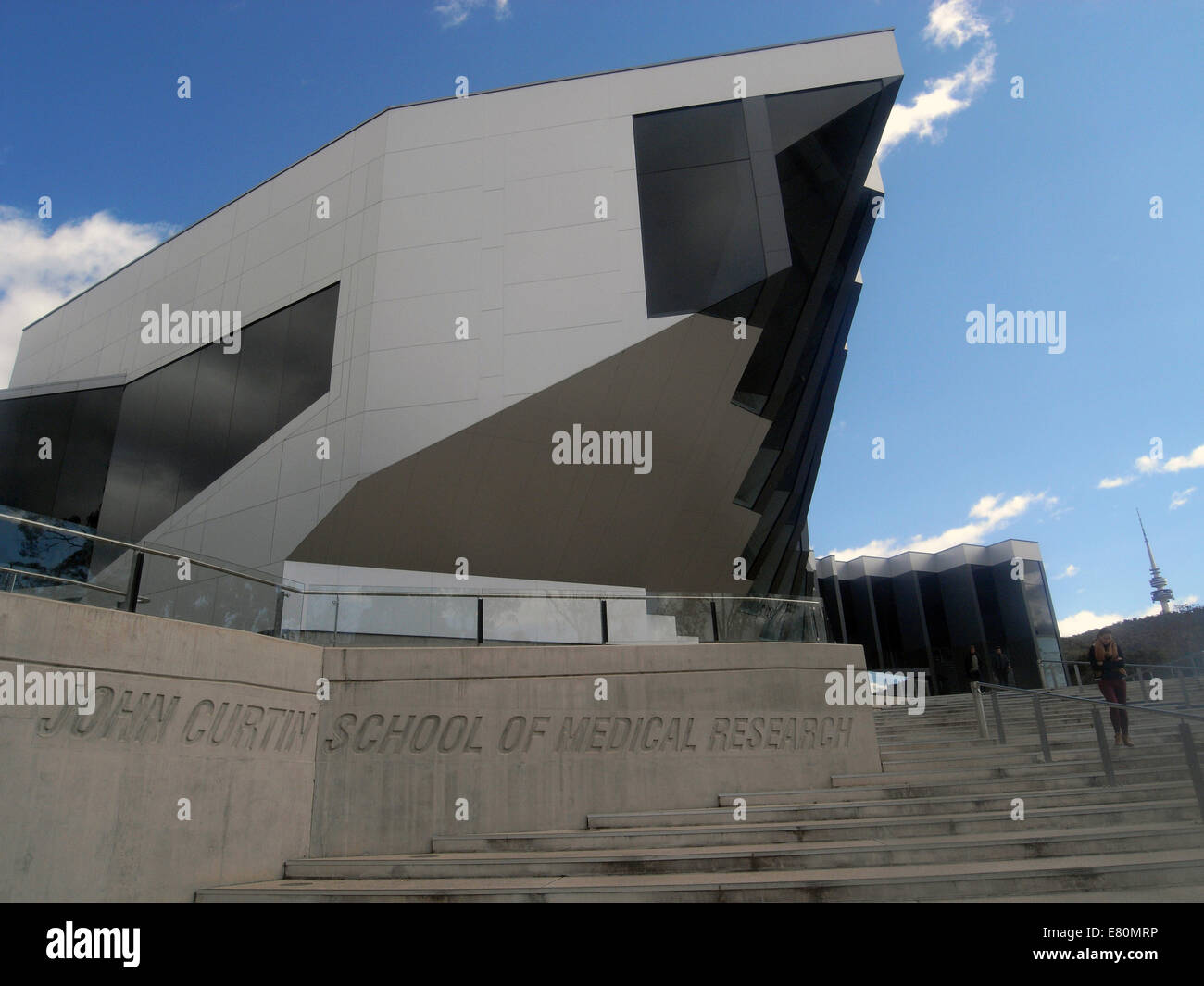 John Curtin School of Medical Research building, Australian National University campus, Canberra, ACT, Australia. No MR or PR Stock Photo