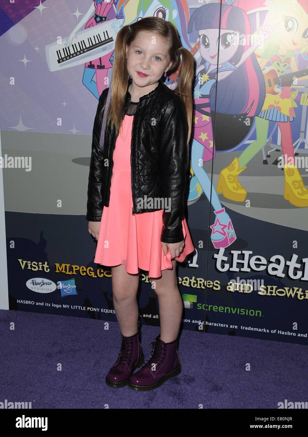 Los Angeles, CA, USA. 27th Sep, 2014. Ella Anderson at arrivals for My Little Pony Equestria Girls Premiere Premiere, TCL Chinese 6 Theatres (formerly Grauman's), Los Angeles, CA September 27, 2014. Credit:  Dee Cercone/Everett Collection/Alamy Live News Stock Photo