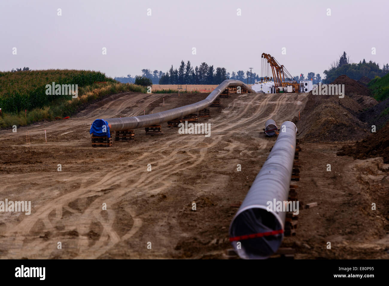 Alberta Pipeline Stock Photo