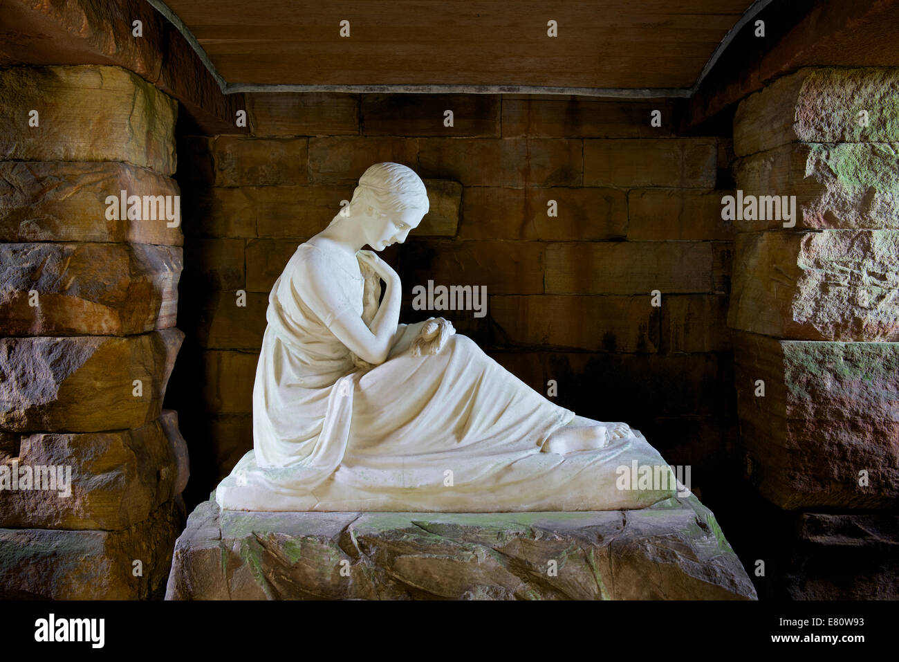 Mausoleum in the grounds  of St Mary's Church, Wreay, Cumbria, England UK Stock Photo