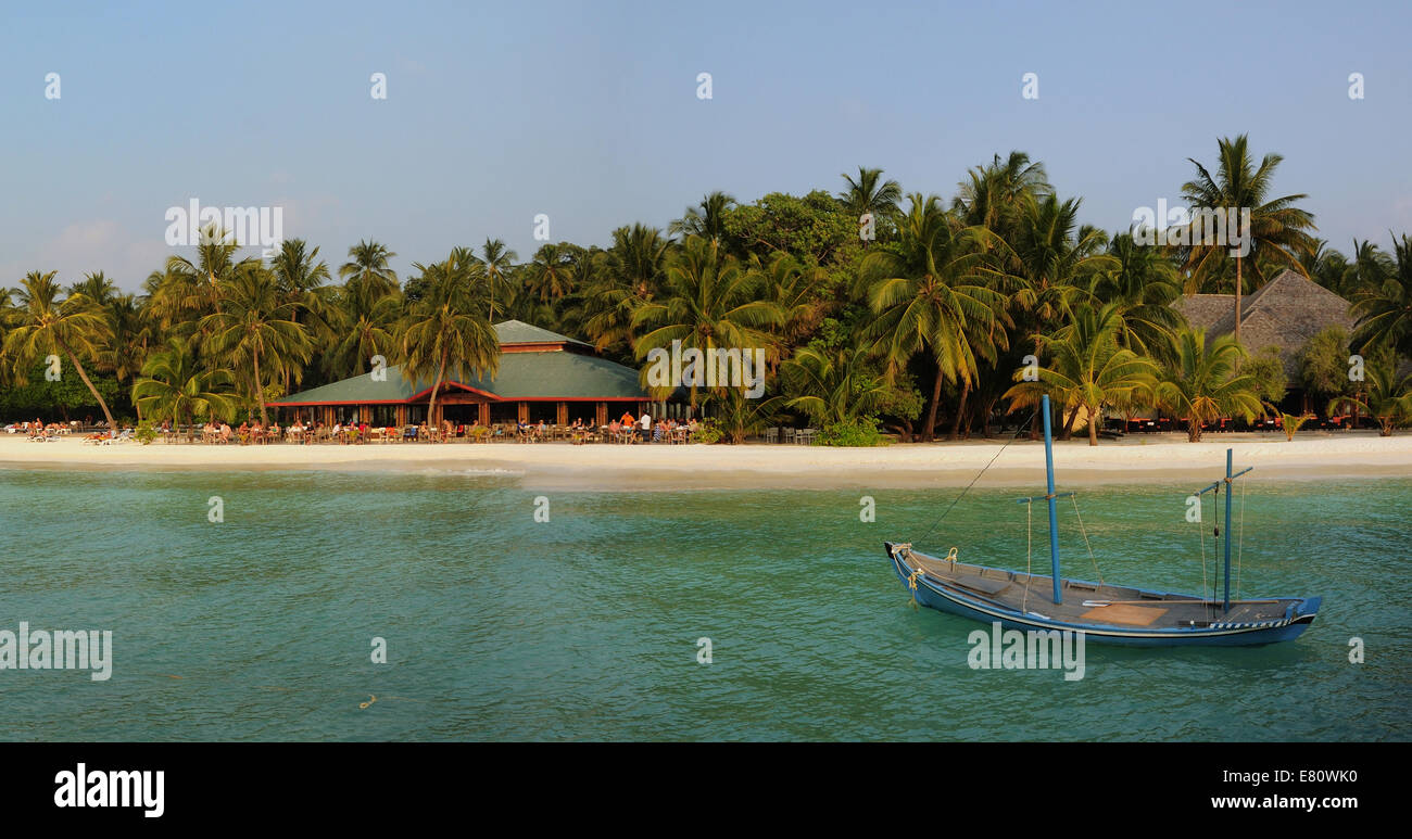 Maldives , Meeru island Stock Photo