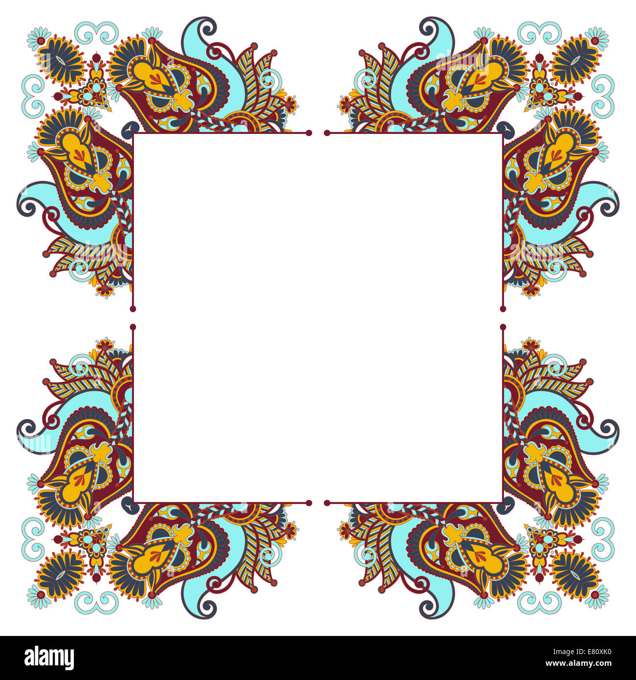 floral vintage frame Stock Photo - Alamy