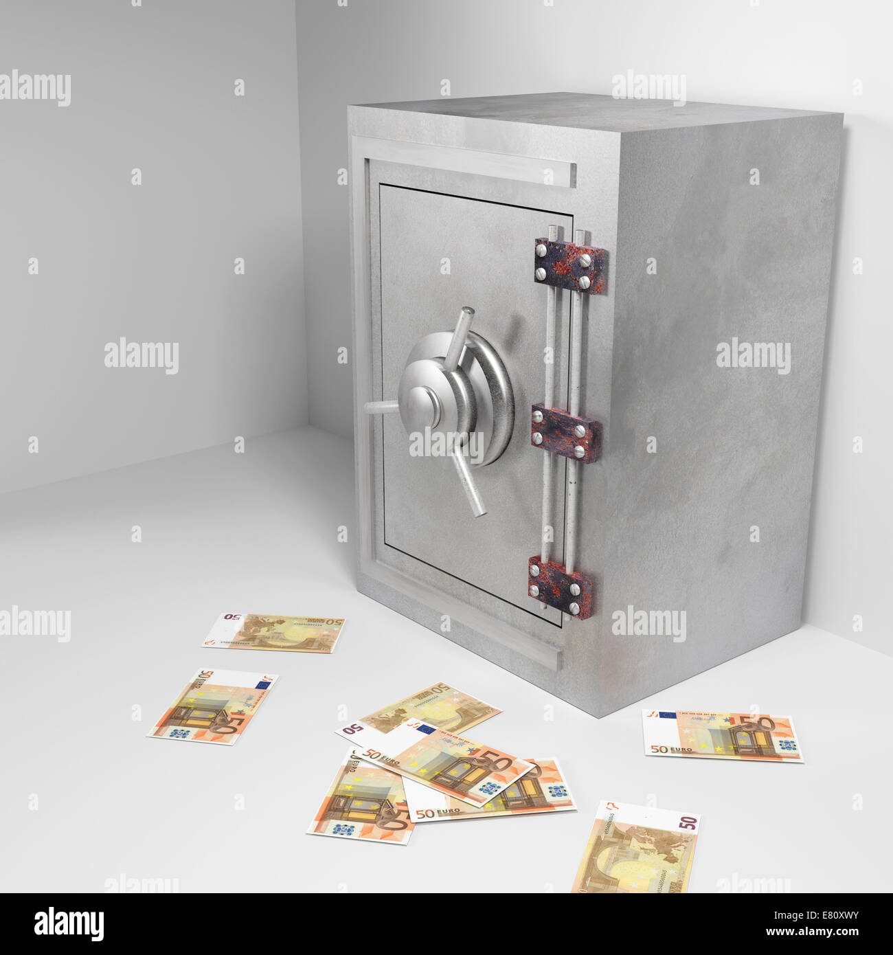 design in 3d of a security steel safe Stock Photo - Alamy