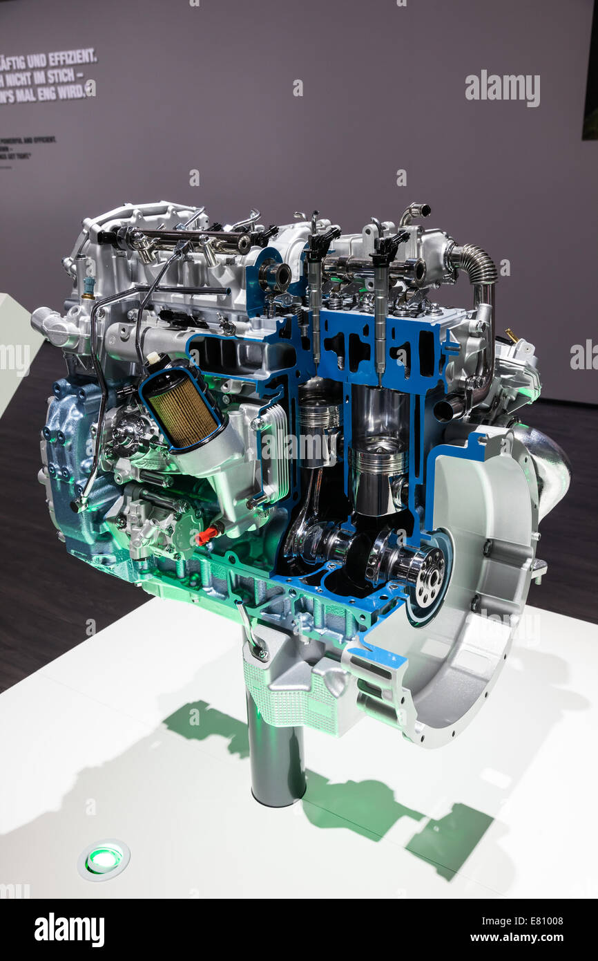 New Mitsubishi Common Rail Diesel Engine at the 65th IAA Commercial Vehicles 2014 in Hannover