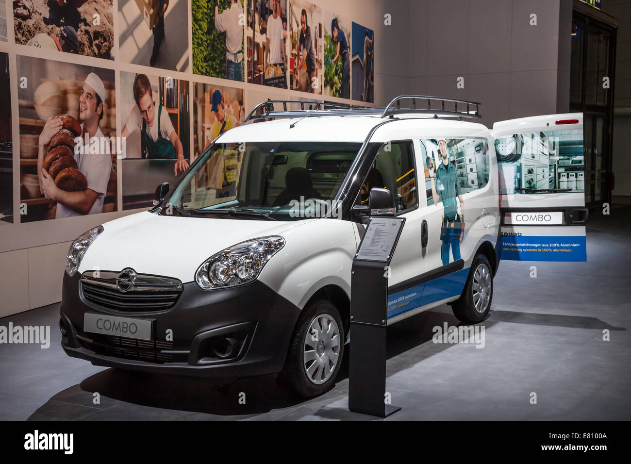 New Opel Combo Van at the 65th IAA Commercial Vehicles 2014 in Hannover, Germany Stock Photo