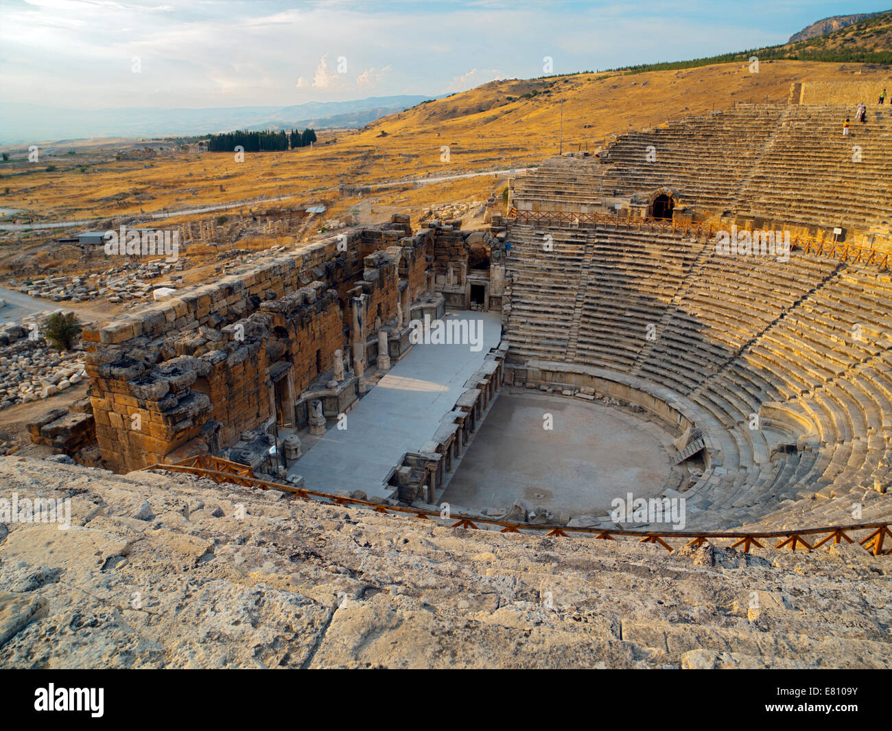 The roman theatre at Hierapolis Stock Photo
