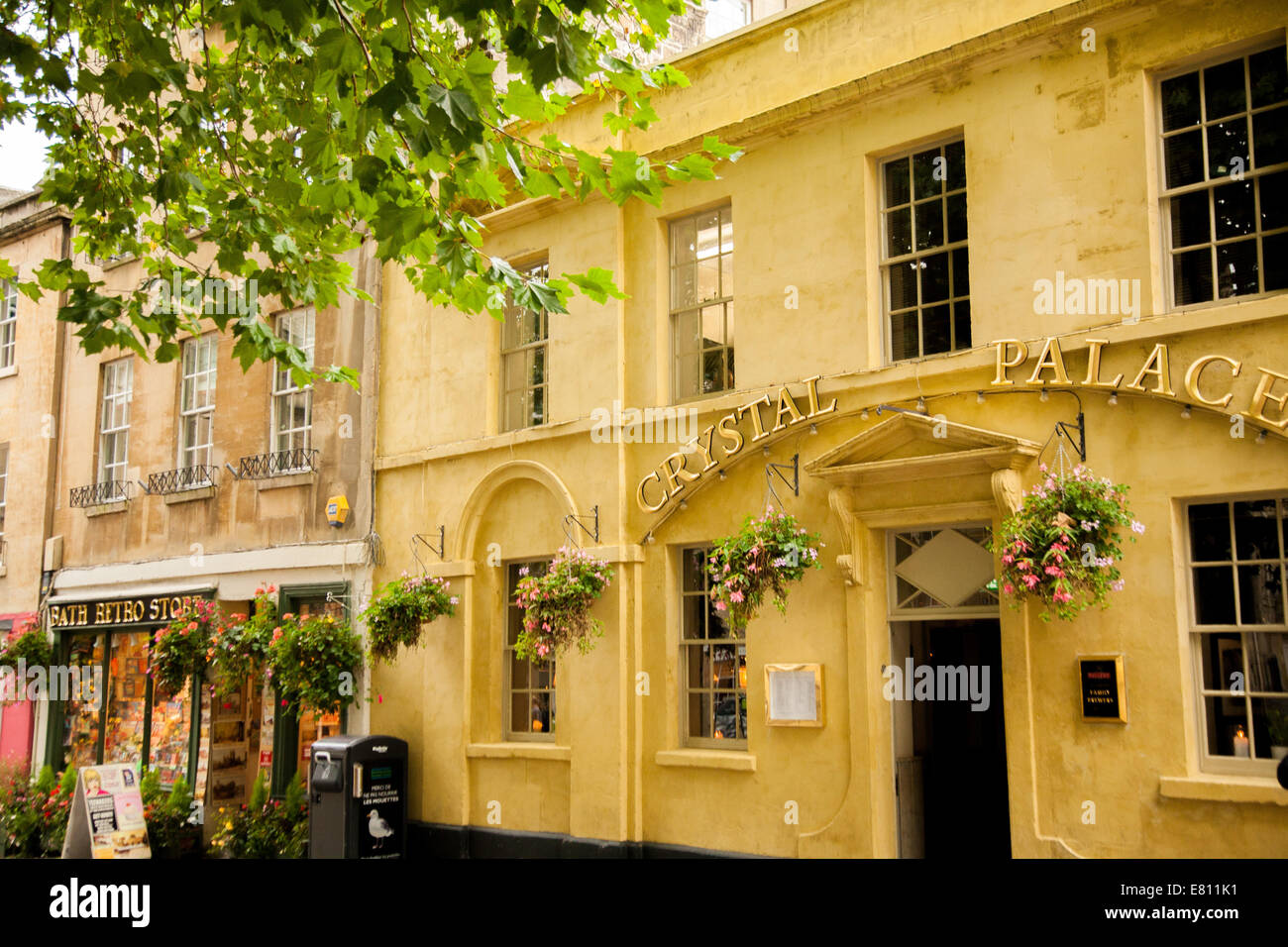 The street view of Bath, UK Stock Photo Alamy