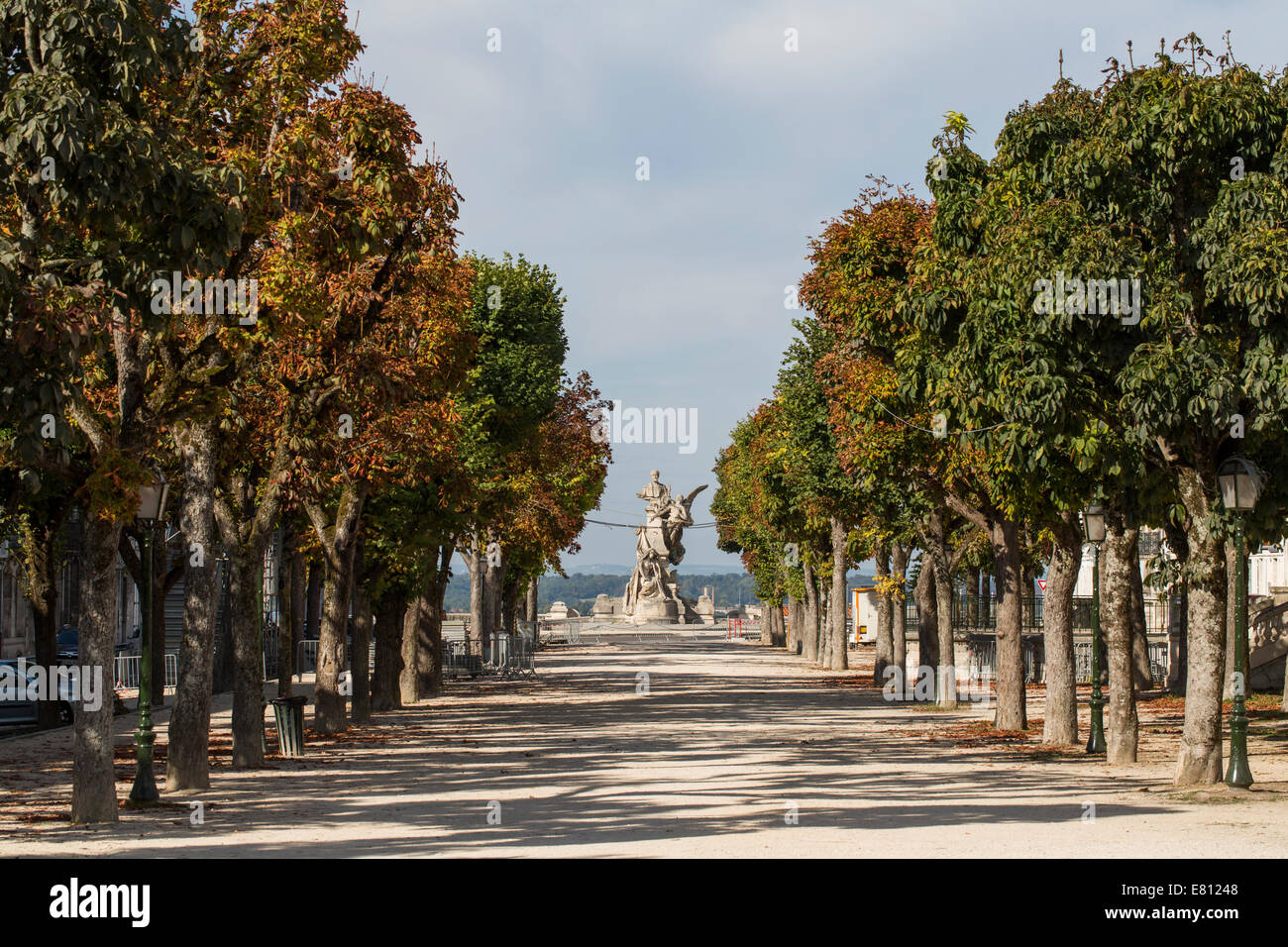 A boulevard in the centre of Angouleme, Charente, France. Stock Photo