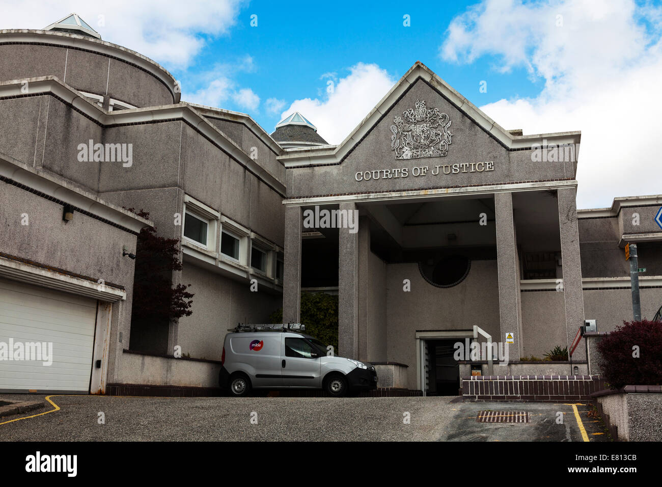 Truro courts of justice crown court building exterior front entrance