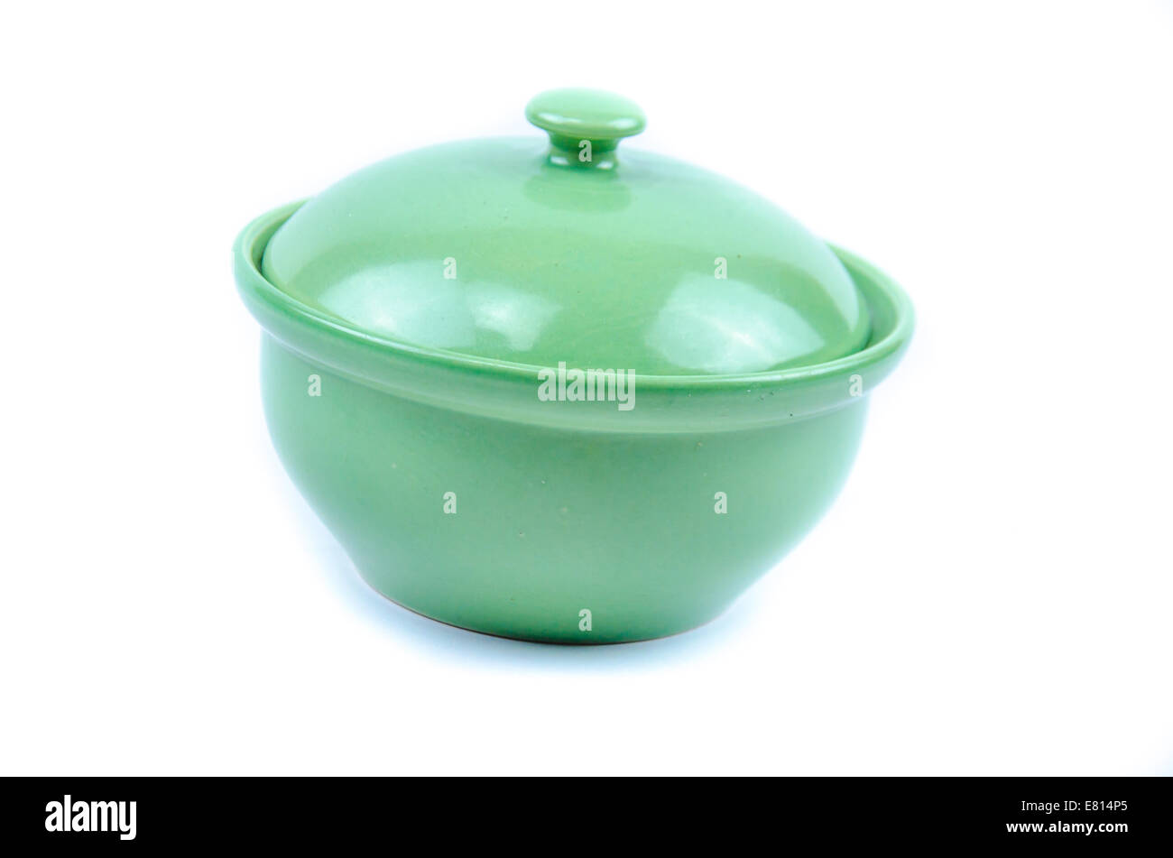 green kitchen ware on white background Stock Photo Alamy