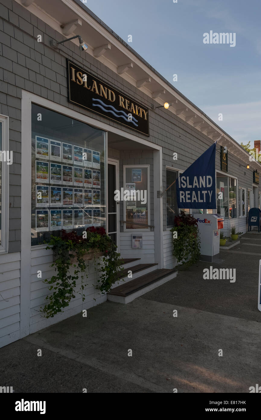Island Realty Inc 4 Ferry Wharf Jamestown, RI Stock Photo