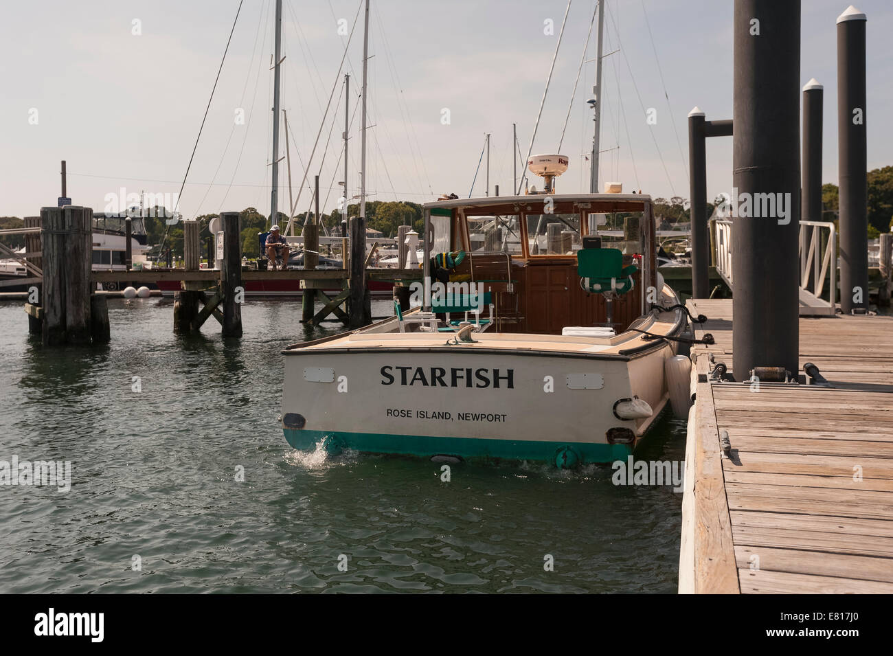 Jamestown Rhode Island Marina Stock Photo Alamy