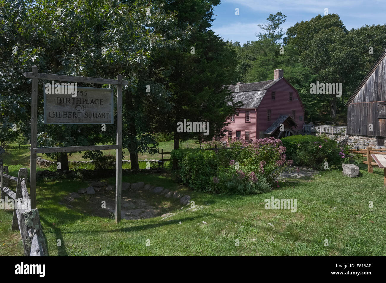 Gilbert Stuart Museum. A Registered National Historic Landmark