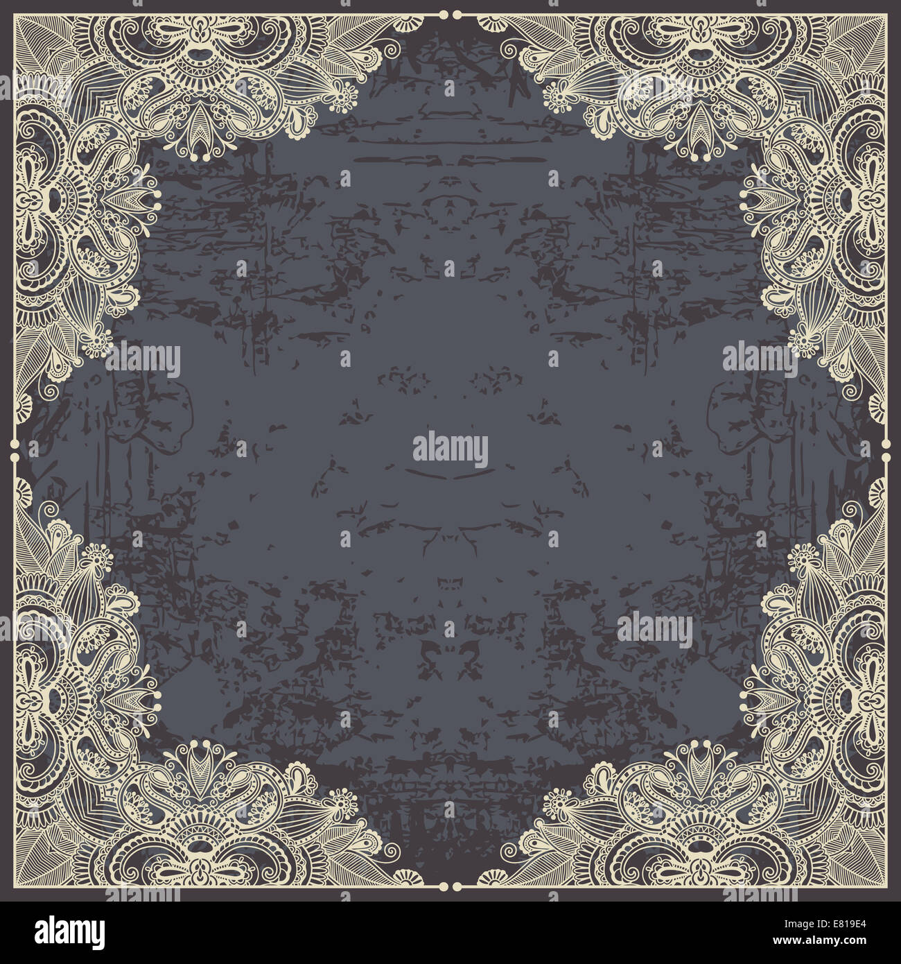 flower design on grunge background Stock Photo - Alamy