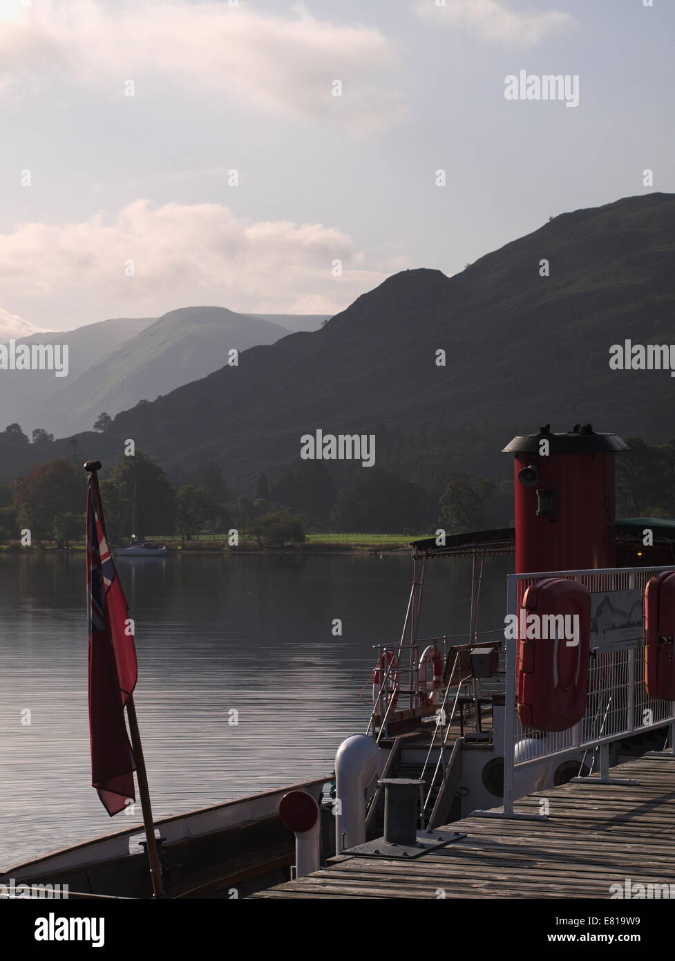 Ullswater 'Steamer' at Glenridding Pier Stock Photo Alamy