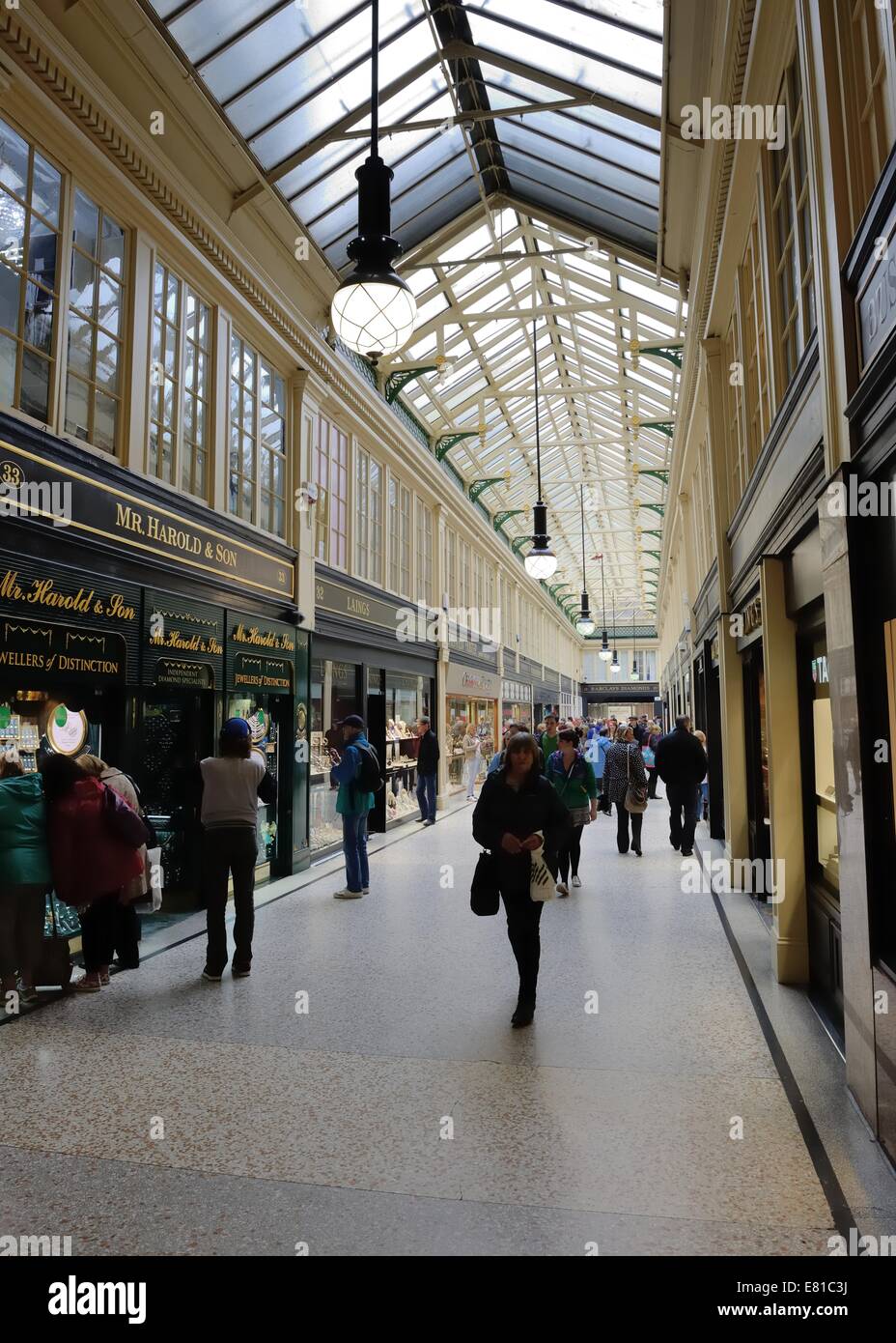 Glasgow's Argyll Arcade in the city centre Stock Photo