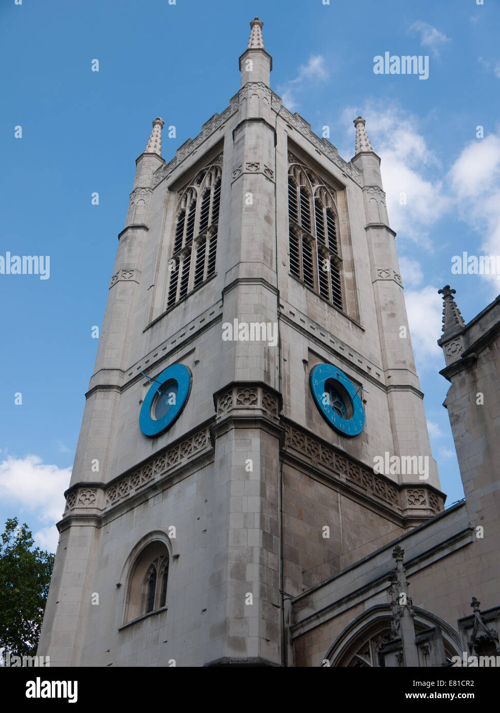 Clock tower, Westminster Abbey, London, UK Stock Photo